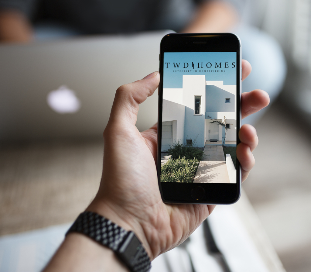cell phone mockup for TWD homes